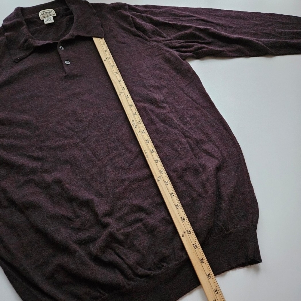 L.L.Bean Merino Wool Pullover Mens XL Tall Eclectic Grandpa Academia Teacher - Picture 4 of 7